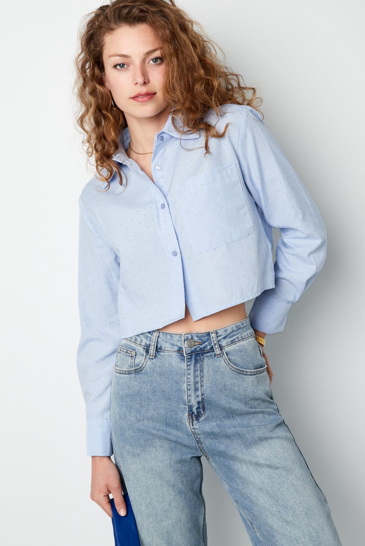 Blouse met studs
