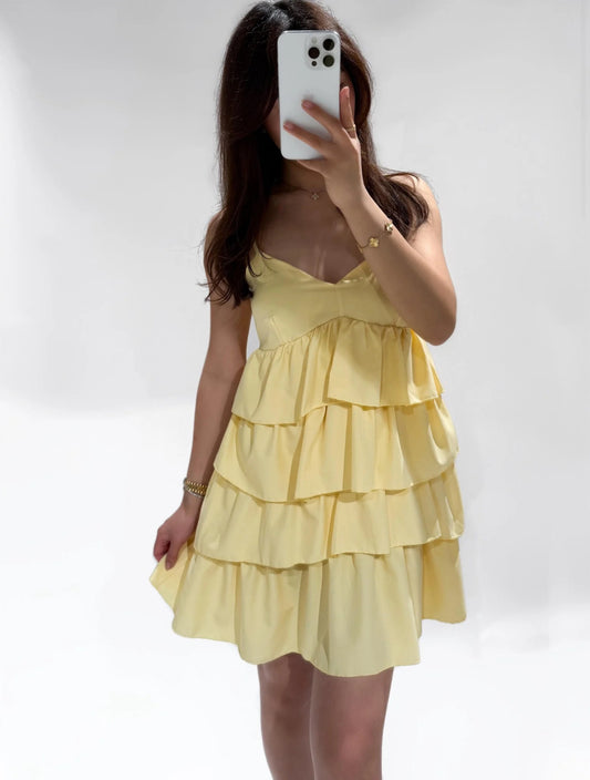 ZINNIA DRESS - LEMON