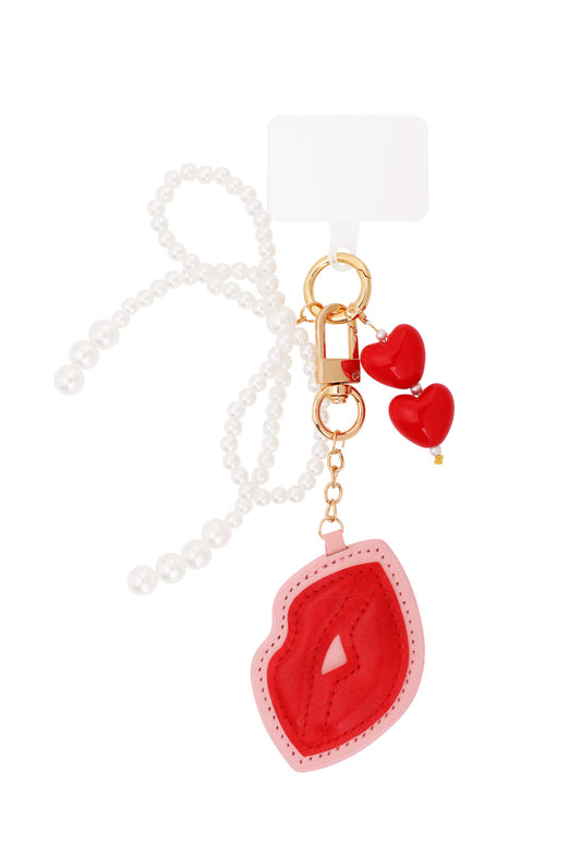 Accessory pendant kisses with pearls