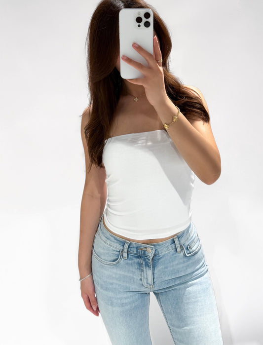TARA TUBE TOP - WHITE