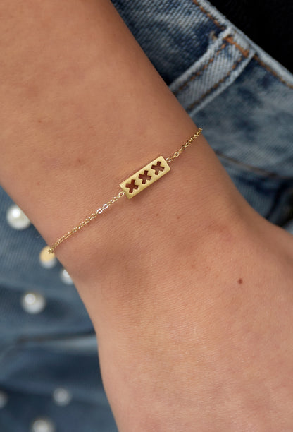 Trio X armband