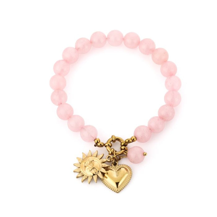 Kralen armband met bedels