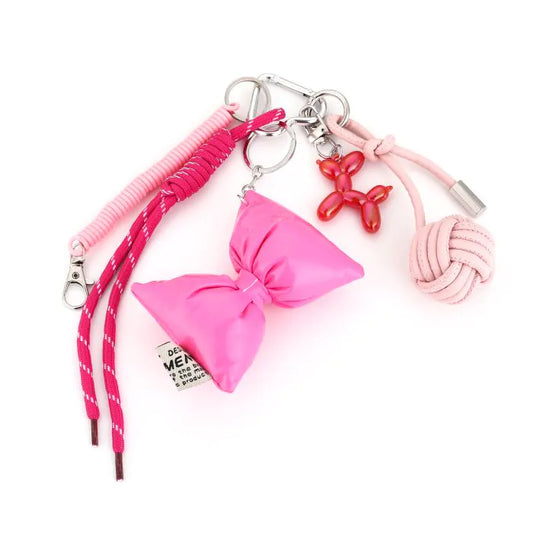 Bag charm met strik