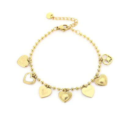 Hartjes bedels armband