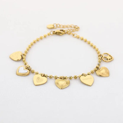 Hartjes bedels armband