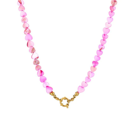 Zomer hartjes ketting