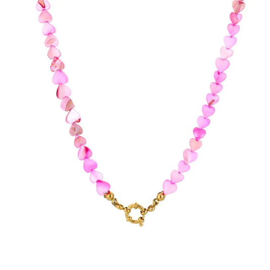 Zomer hartjes ketting