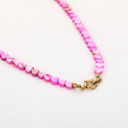 Zomer hartjes ketting