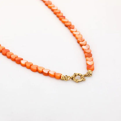Zomer hartjes ketting