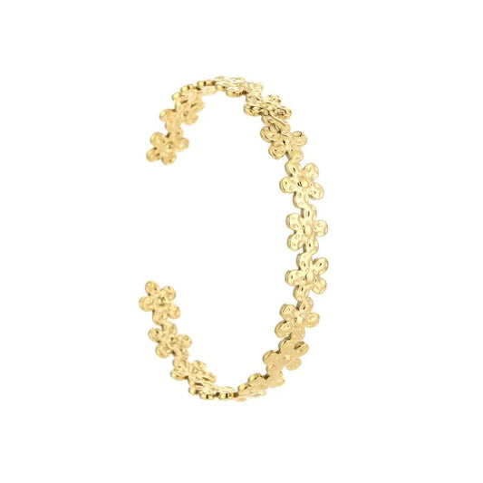 Bloemetjes bangle armband
