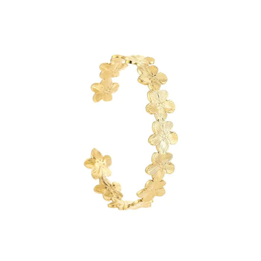 Bloemetjes bangle armband