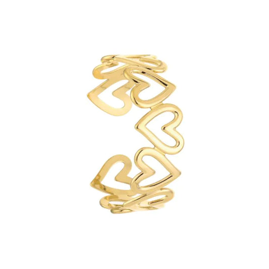 Hartjes bangle armband