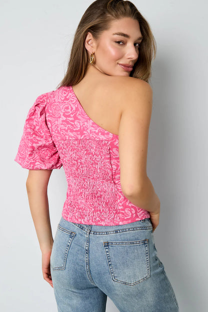 Rozen one shoulder top