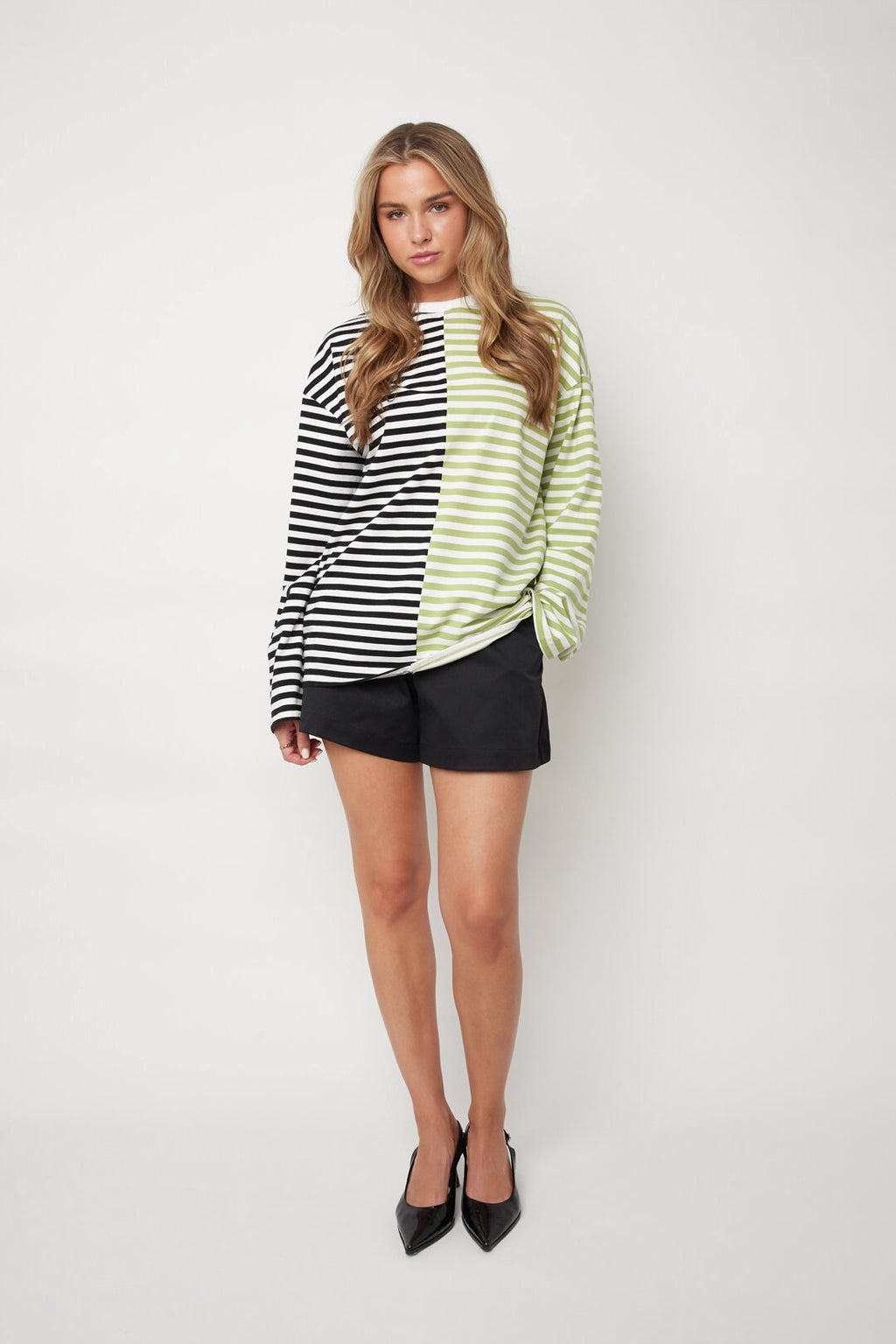 Gestreept shirt met lange mouwen