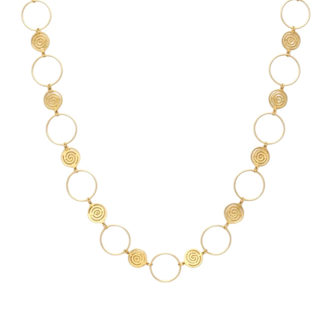 Spiral circle lange ketting