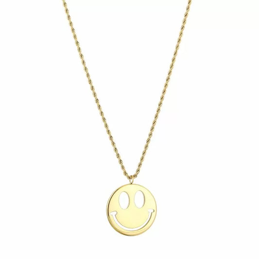 XL happy face ketting