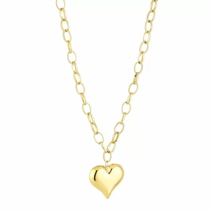 60 cm lange ketting met hart