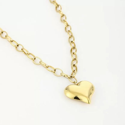 60 cm lange ketting met hart