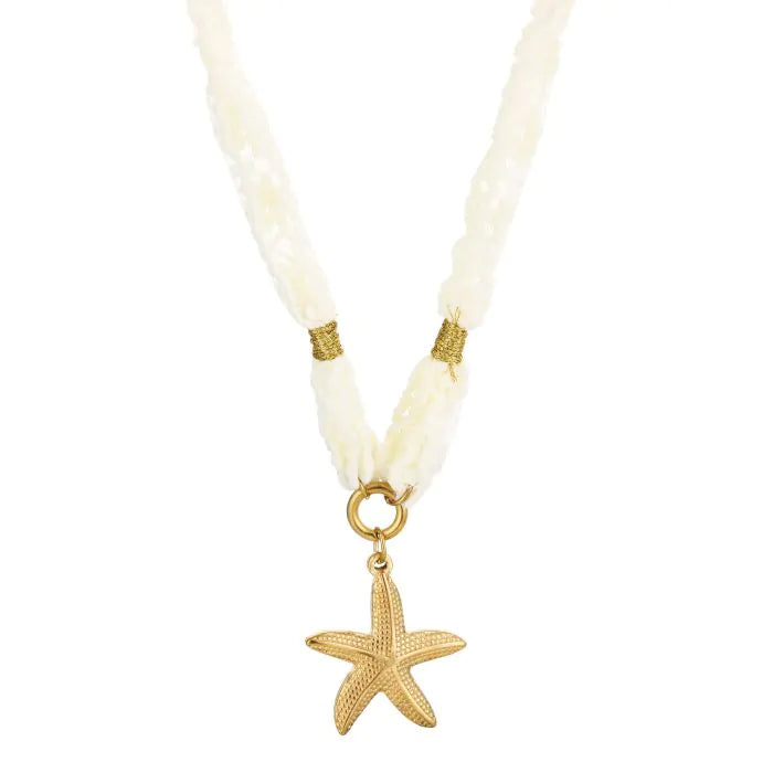 Stof ketting met zeester
