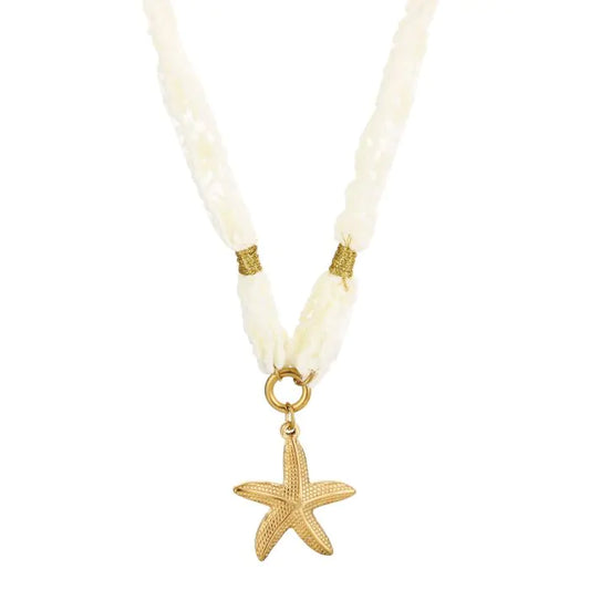 Stof ketting met zeester
