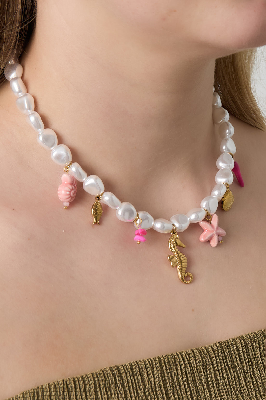 Imitatieparel kralen kettingen Turtle Casual vakantie/strand eenvoudige serie dames sieraden