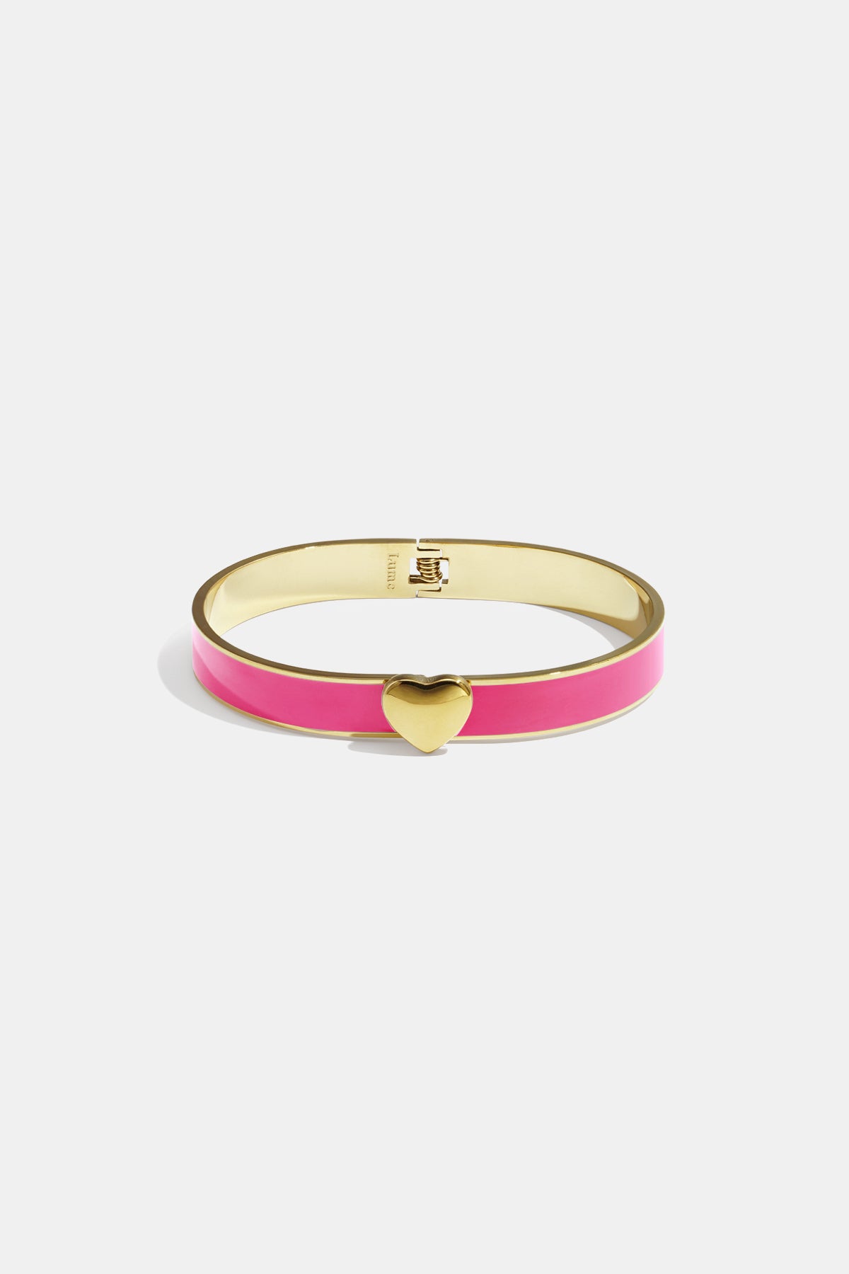 Kleurrijke hartvormige armbanden van roestvrij staal - 0,9 cm