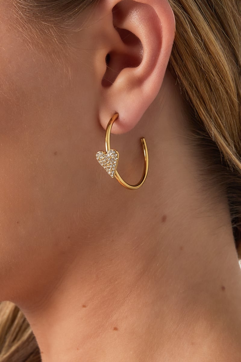 Hartvormige hoepeloorbellen