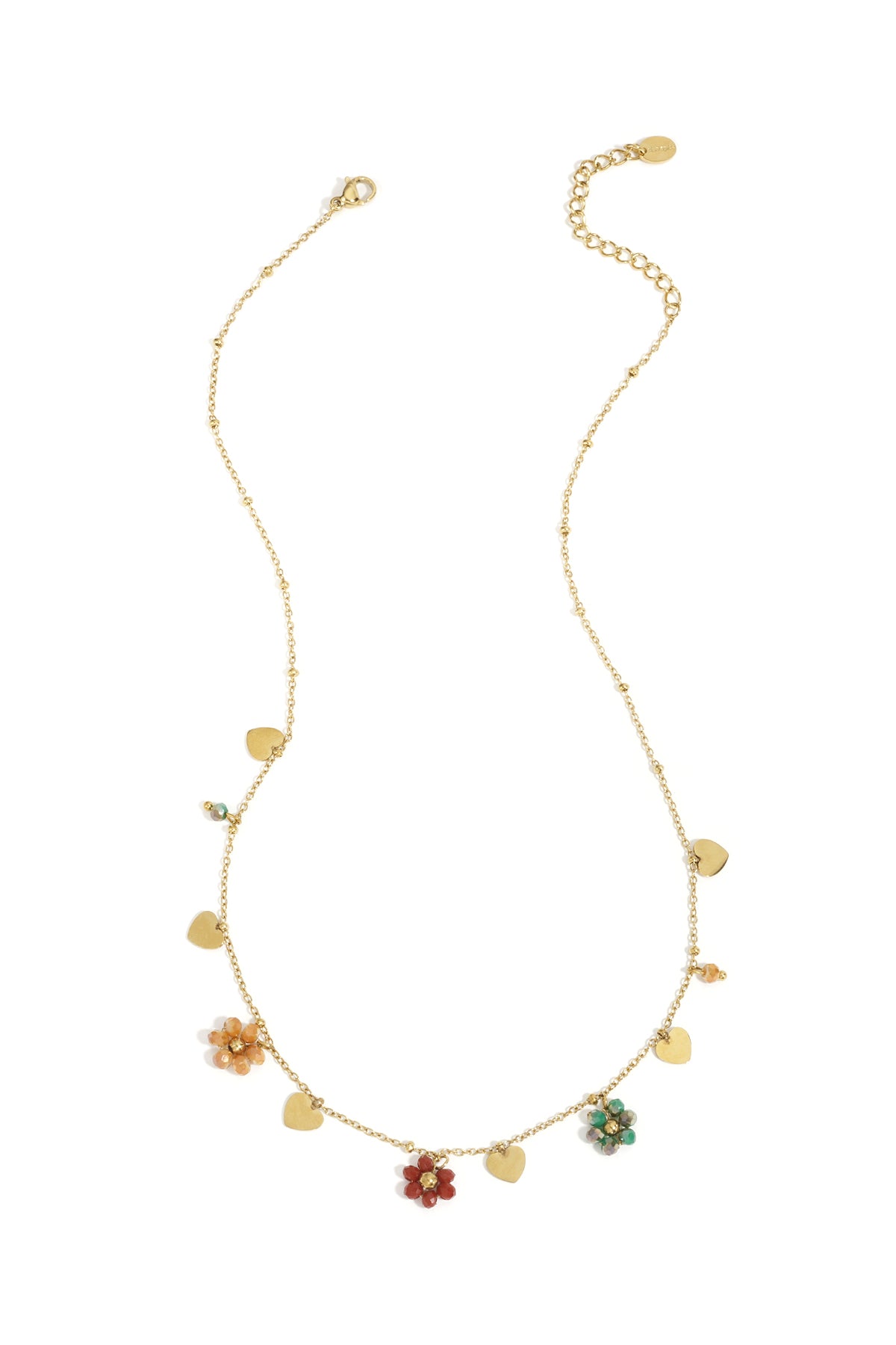 Roestvrijstalen hangerkettingen Bloemen Casual Dagelijks Eenvoudig Serie Damessieraden