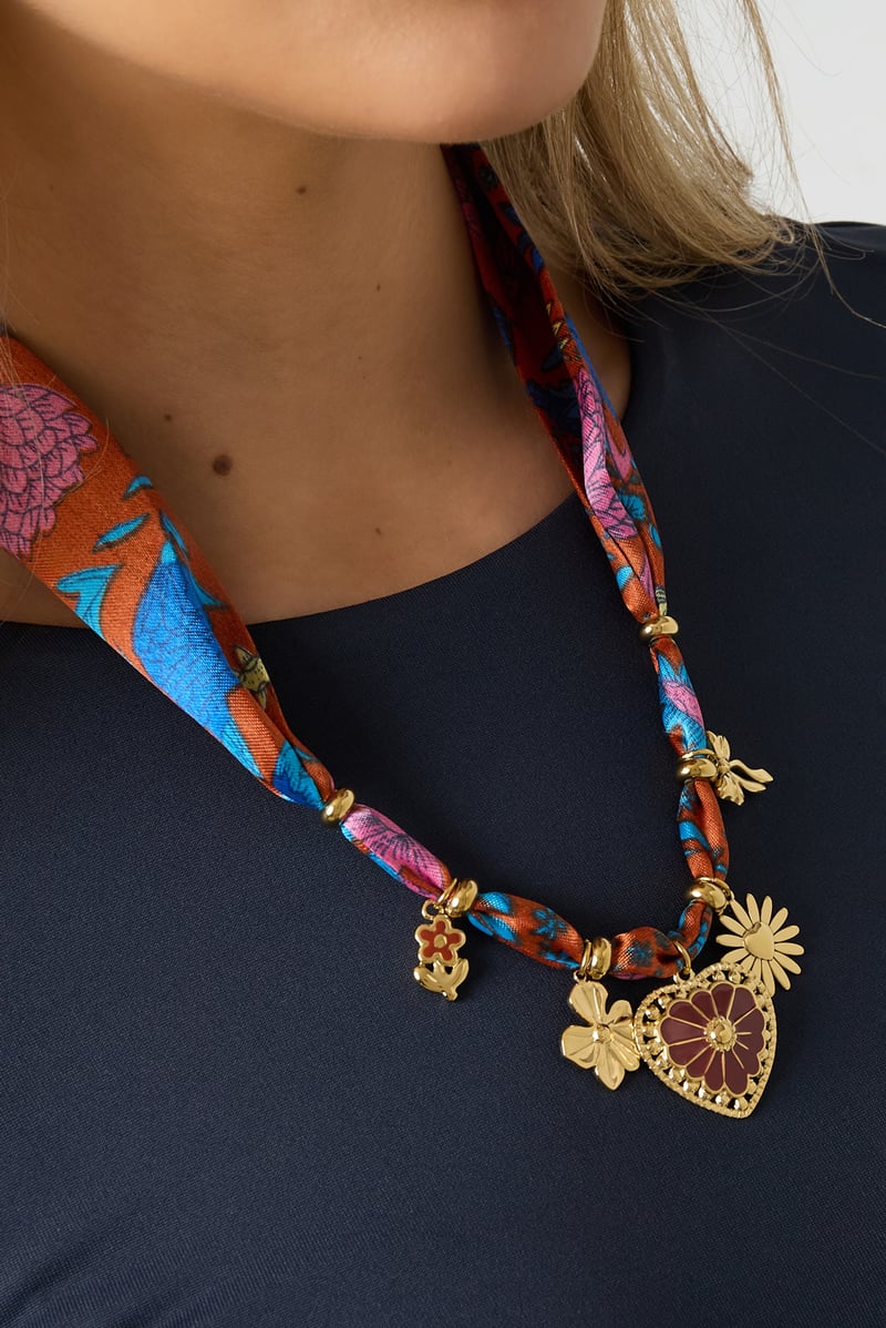 Roestvrijstalen lange kettingen met hart, casual, dagelijks, romantisch, serie, damessieraden