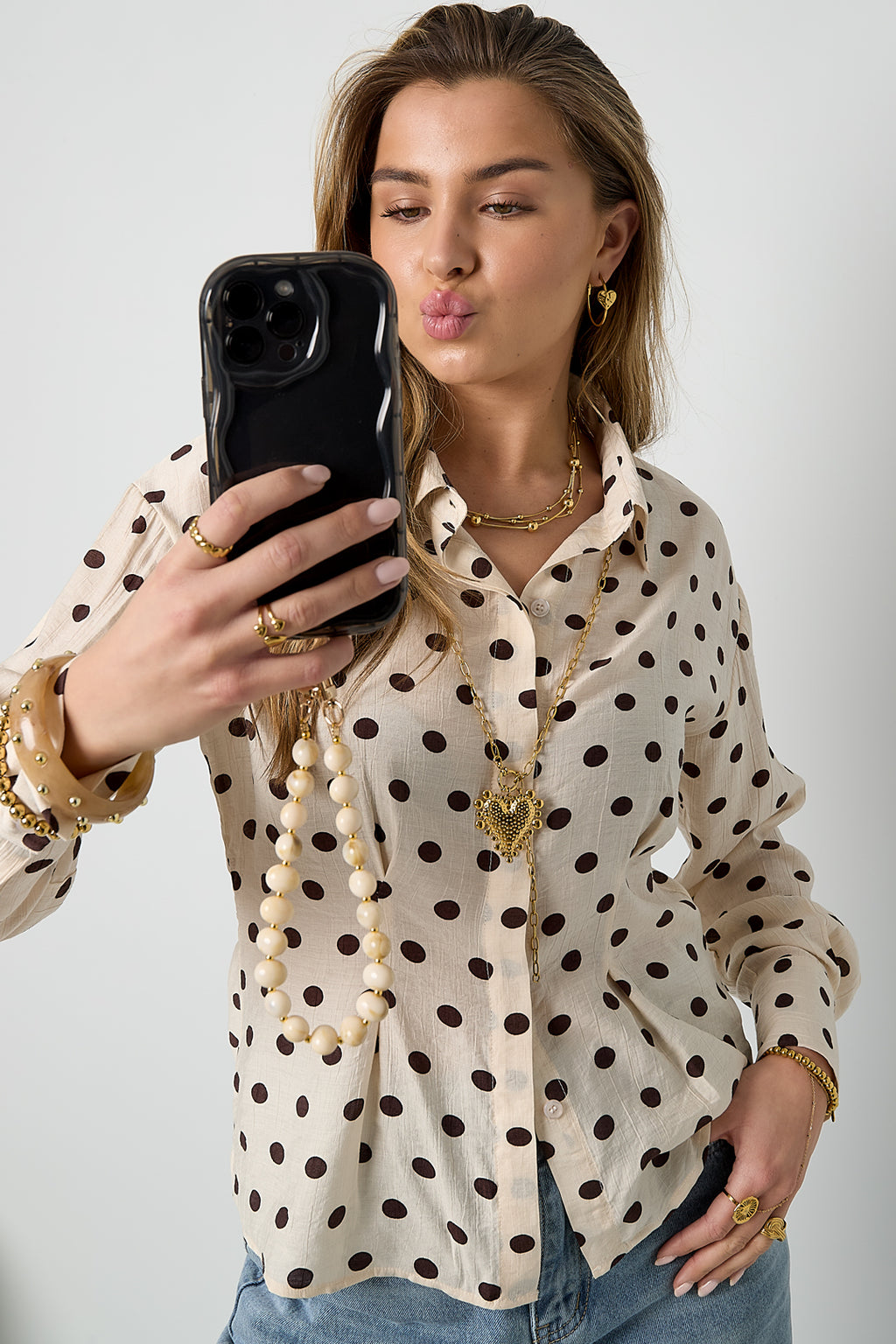 Gelaagde kettingen van roestvrij staal, Simple Daily Simple-serie, damessieraden