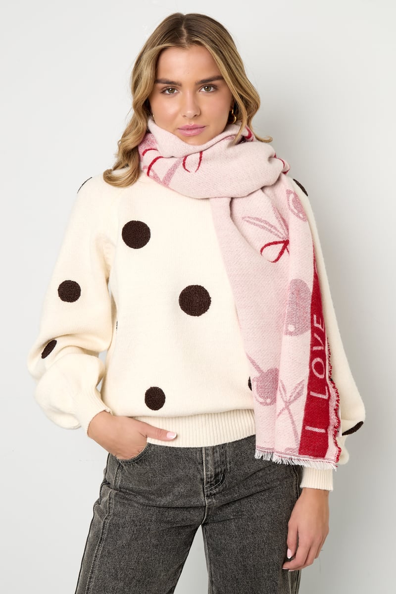 Wintersjaals kersen Casual Acryl Dagelijkse Accessoires