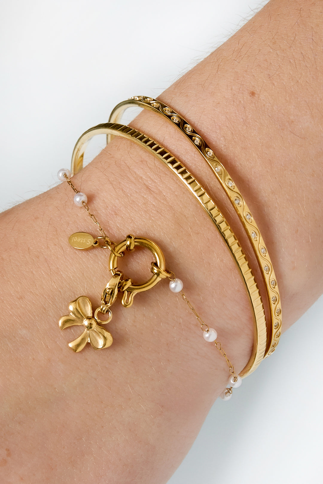 Roestvrijstalen kettingarmbanden, ketting DIY, dagelijkse eenvoudige serie, damessieraden