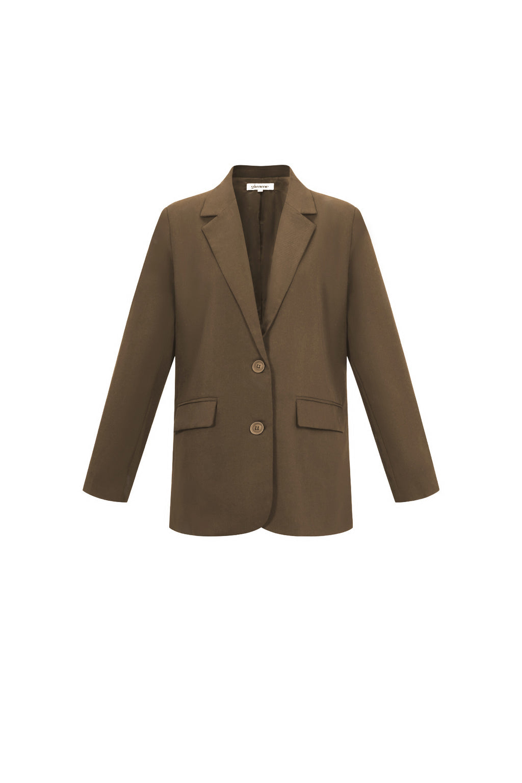 Geweven Polyestervezel Vrouwen Jas Elegant Letters