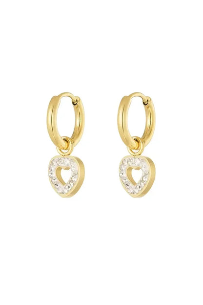 Cute heart earrings